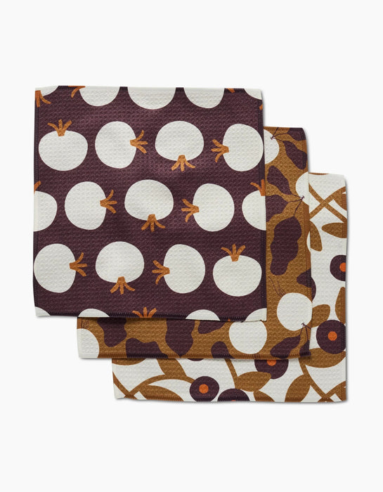 Geometry • Bold Fall Dishcloth Set - 10x 10