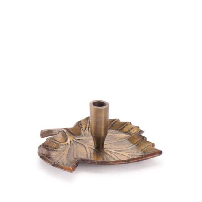 Aluminum Ridged Leaf Taper Holder - 5.75"