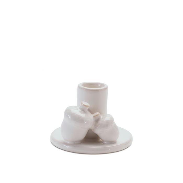 Ceramic Acorns Taper Holder - 2.5"