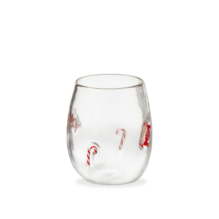 Embedded Candy Stemless Wine Glass - 16oz