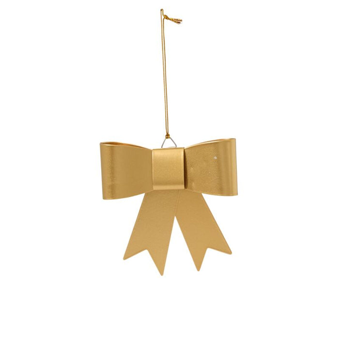 Gold Metal Bow Ornament