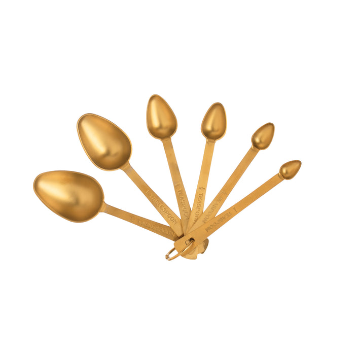 Gold Measuring Spoons - 6.5"