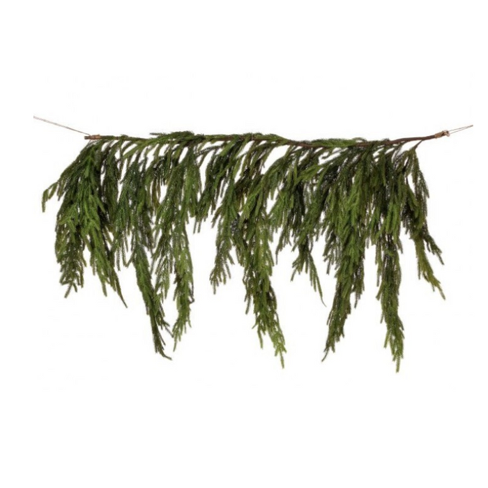 Norfolk Pine Dripping Garland Real Touch - 40"