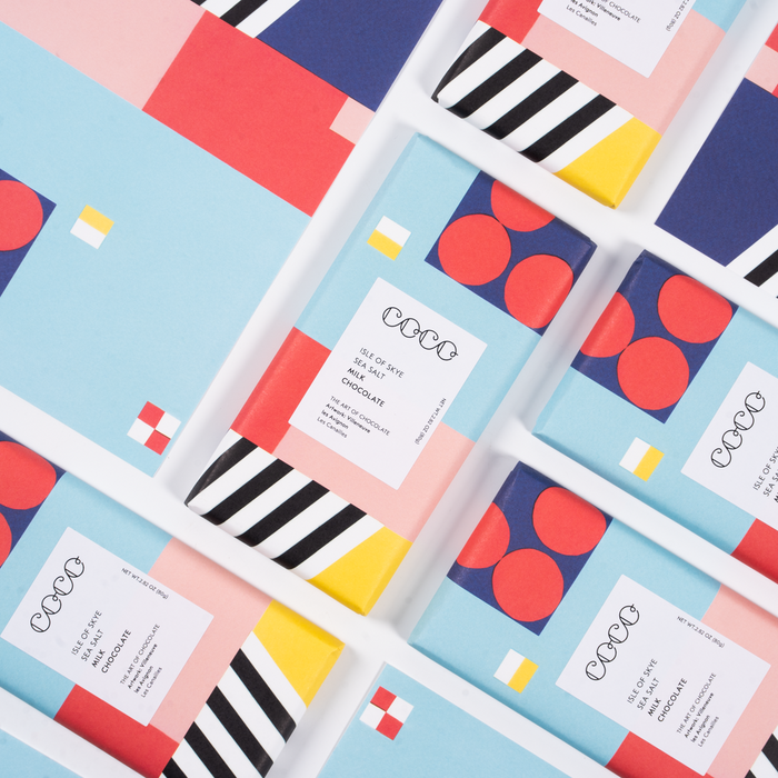 Isle of Skye Sea Salt Milk Chocolate Bar • COCO Chocolatier