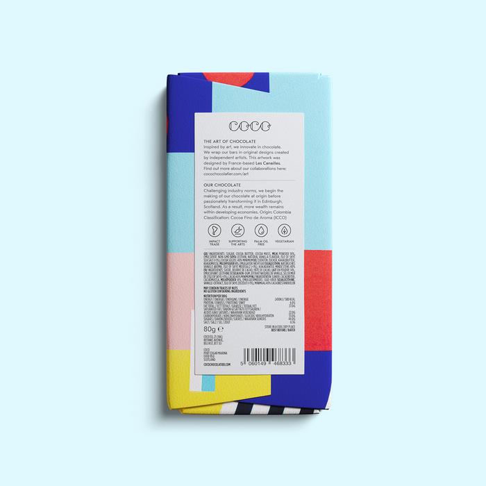 Isle of Skye Sea Salt Milk Chocolate Bar • COCO Chocolatier