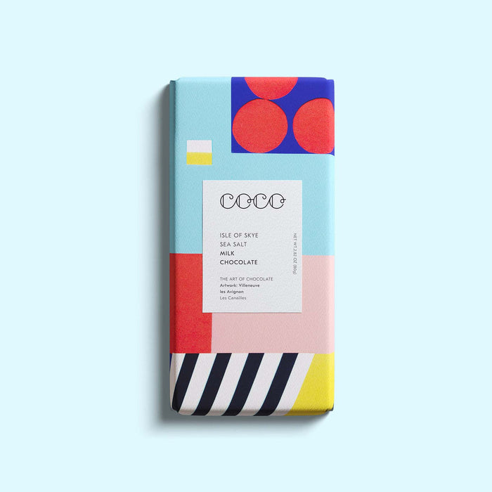 Isle of Skye Sea Salt Milk Chocolate Bar • COCO Chocolatier