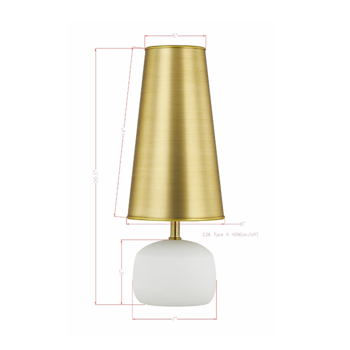 Geraldine Table Lamp - 20.5"