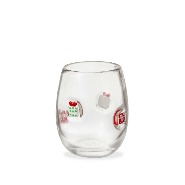 Embedded Presents Stemless Wine Glass - 16oz